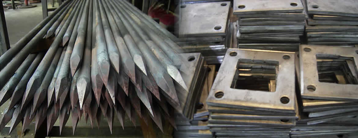 Servicio de punzonado de planchuela, puntas forjadas, aros y retorcidos