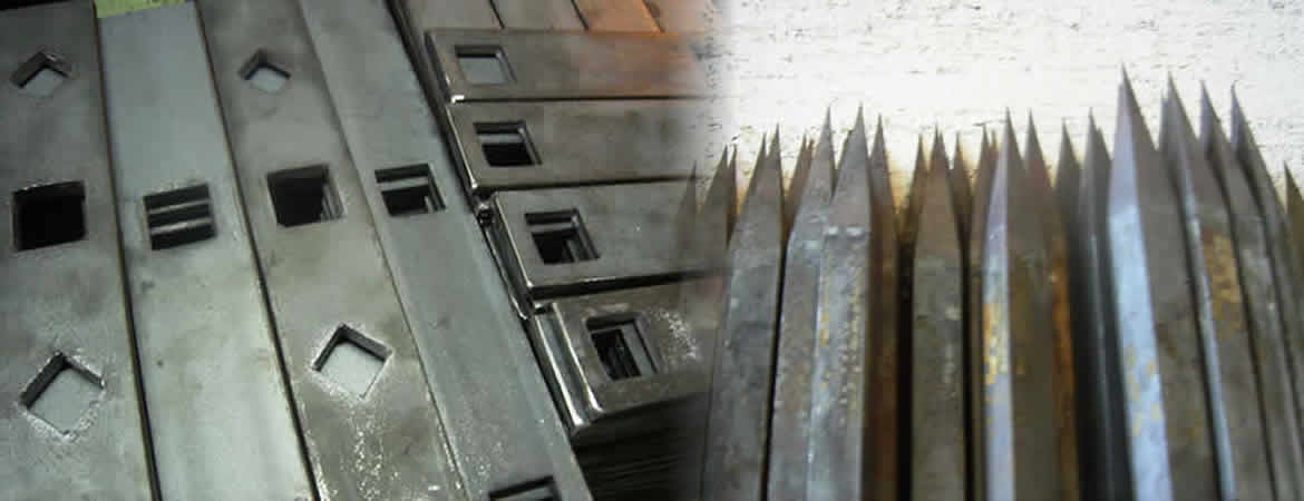 Servicio de punzonado de planchuela, puntas forjadas, aros y retorcidos